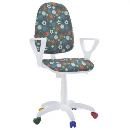 Кресло Престиж KIDS Белый каркас Штурвалы_0