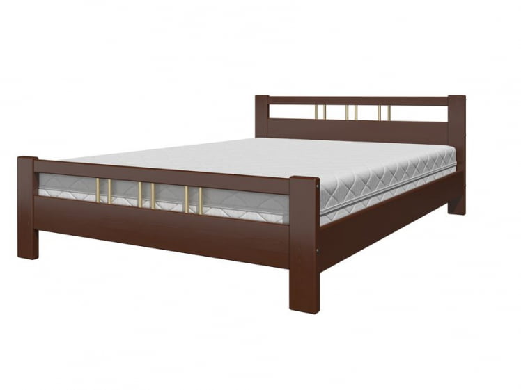 Кровать из массива Вероника 3 200х90 Орех_0