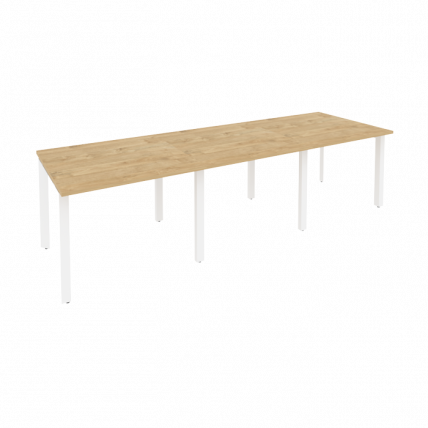 Стол переговорный (3 столешницы) ONIX O.MP-PRG-3.1 Тиквуд Светлый/Белый_0