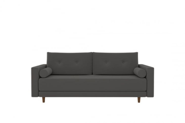 Диван прямой Санднес (Berhouse) Цвет фасада: Серый велюр; Тип: Прямой; Материал фасада: Металл/Велюр_0