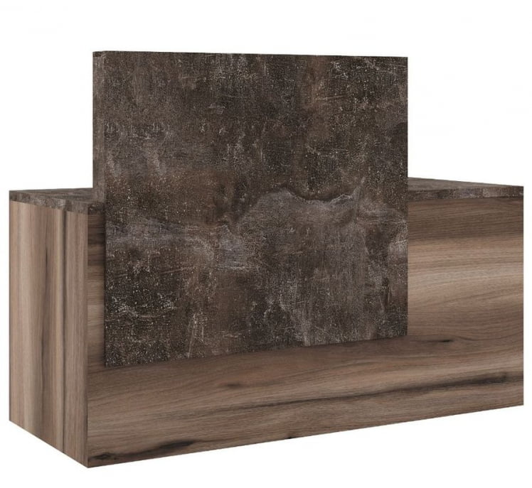 Стойка ресепшн правая B-TONE BTN36190142 Вяз Бетон темный_0