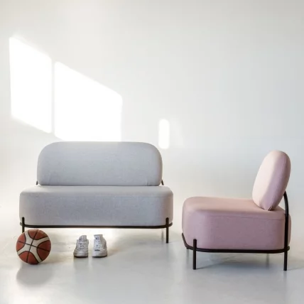 Диван Gawaii 2-х мест Розовый_4