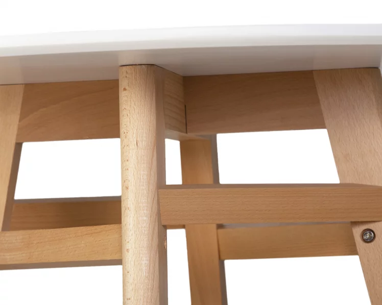 Стол обеденный DOBRIN ALBERT 90 Белый_3