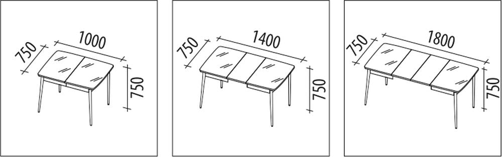 Обеденный стол Орфей 39.10 Белый шпон_2