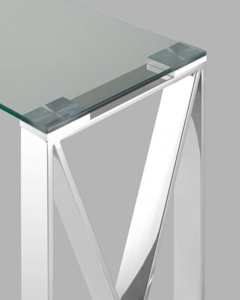 Консоль КРОСС 115x30 Серебро_5