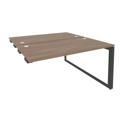 Стол-приставка двойной на О-образном м/к к опорым элем. ONIX O.MO-D.SPR-3.7 Дуб Аризона/Антрацит_0