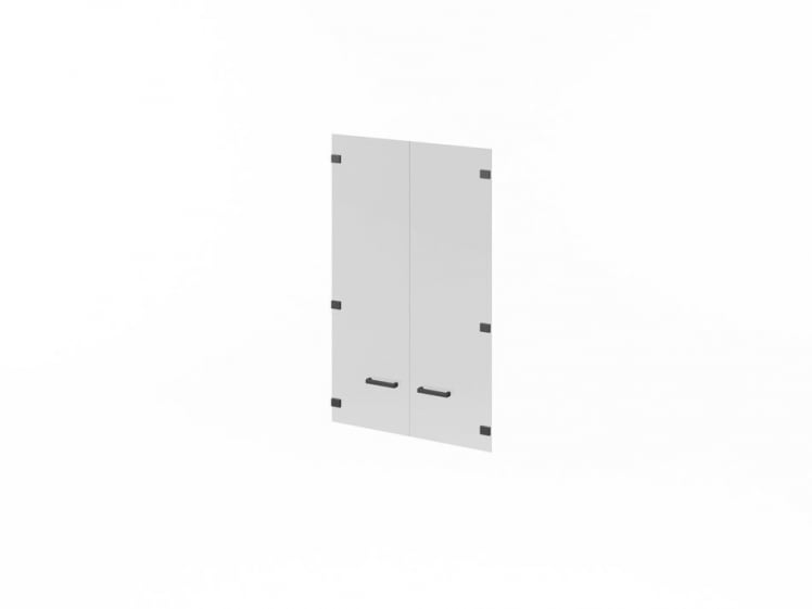 Двери средние стеклянные LEMO L-022 Серый_0