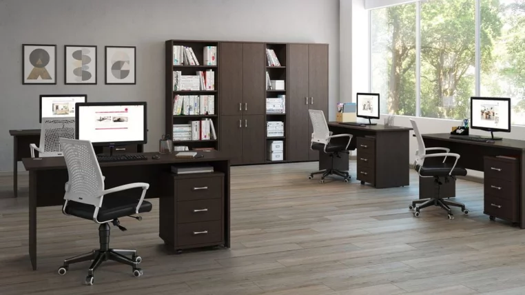 Комплект мебели для персонала Trend TRD11 Темный дуб_0