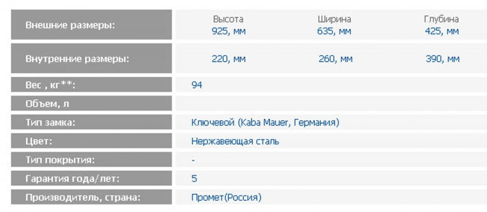 Депозитная ячейка DB-8S_1
