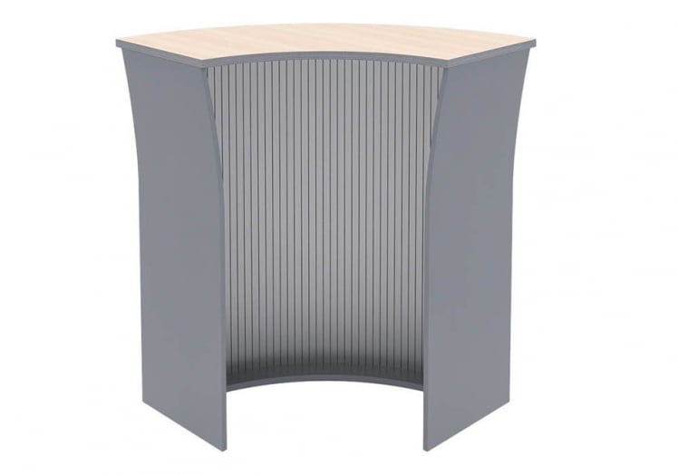 Стойка ресепшн угловая IMAGO РС-5 Клен Металлик_0