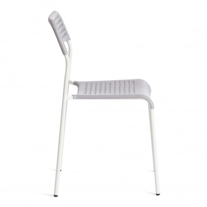 Стул ADDE (mod. C-049) металл/пластик, 39 х 49 х 78 см, Grey(серый)/White(белый) разборный_1