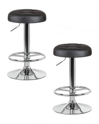 Табурет барный ДОБРИН БРУНО (черный) 2 шт / DOBRIN BRUNO_0
