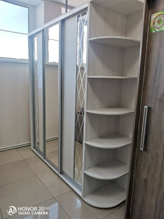 Угловая консоль к шкафам Акцент-Купе (3510) Выбеленное дерево_0