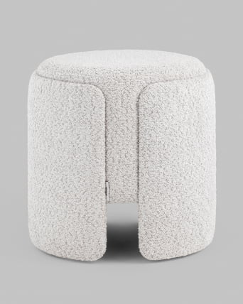 Пуф Taks букле (светло-серый)_4