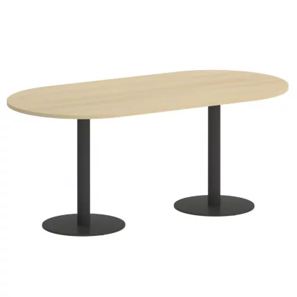 Стол овальный HOME OFFICE VR.SP-5-180.1 Акация Лорка/Антрацит металл_0