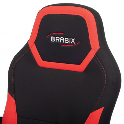 Кресло компьютерное BRABIX Alpha GM-018 Черное/красное_3