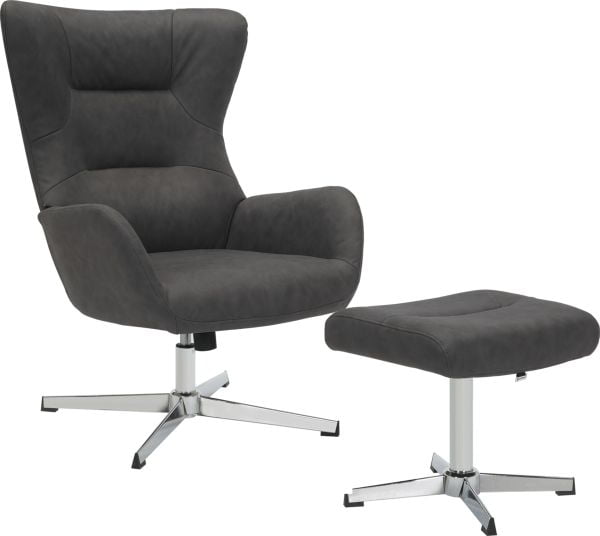 Кресло-реклайнер Еверпроф Аппле Ткань Темно-серый / Everprof Apple_0