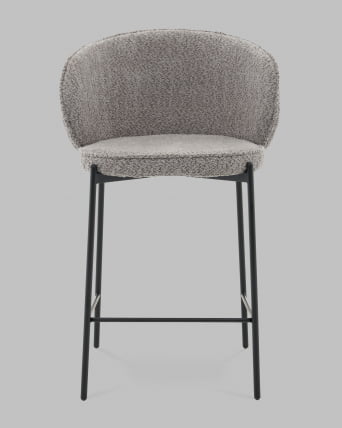 Стул полубарный Тисдейл букле серый_2