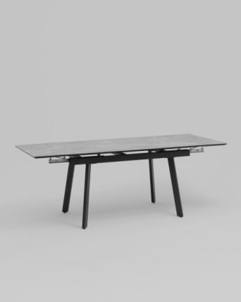 Стол Тайл 140-200/85/75 столешница керамика Ларка Грей / Larka Grey_2