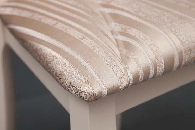 Стул Опера ( ОП-СC ) дерево гевея, 45х53х97см, иворй вхите (слоновая кость 2-5), ткань бежевая, рисунок золотистый (180-9 / Opera OP-SC ivory white_5