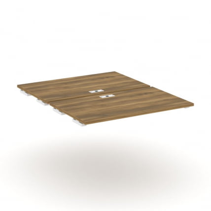 Двойной стол-приставка к двум опорным тумбам/шкафам CONCEPT CN.DSPR-006 Сандал Янтарный Белый_0