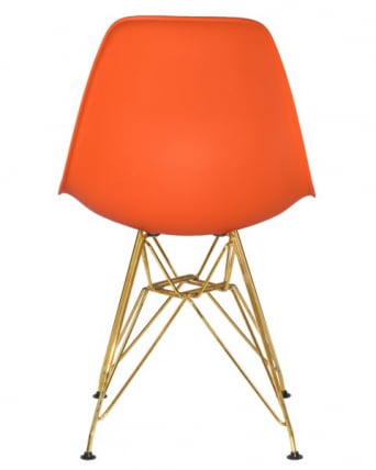 Стул обеденный ДОБРИН ДСР (ножки золотые, цвет оранжевый (О-02)) 4 шт / DOBRIN DSR (O-02))_5