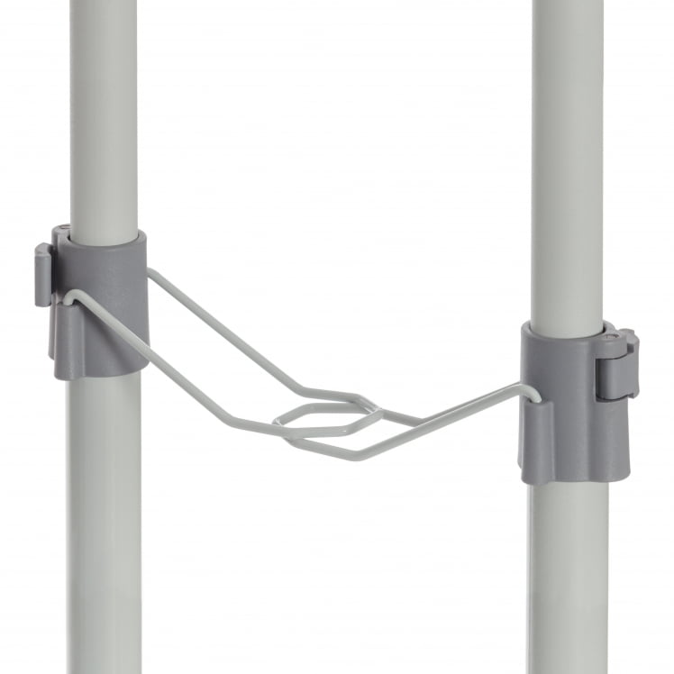 Вешалка ДЖЕТ металл, пластик, 86*44*166 см, темно-серый/светло-серый/хром / JET_1