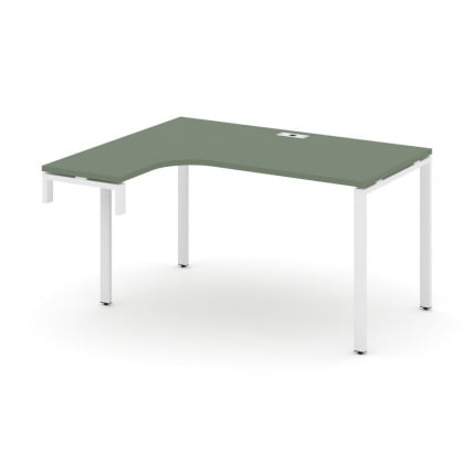 Стол-надставка на опорную тумбу (левый) CONCEPT CN.OSAN-002(L) Сандал Янтарный Белый_0