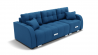 Диван Нью Йорк-2 угол левый/правый (ЗР) Цвет фасада: Синий; Тип: Левый/правый; Материал фасада: Металл/Велюр_887784