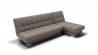 Диван Хьюстон-2 угол левый/правый (ЗР) Цвет фасада: Серо коричневый; Тип: Левый/правый; Материал фасада: Металл/Велюр_897035