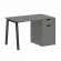 Стол письменный HOME OFFICE VR.SP-3-118.1.A Металлик/Антрацит металл_228630