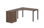 Стол эргономичный с тумбой левый EDIS EUCET 1318 L Дуб Денвер темный Мокко_3631432