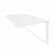 Стол-приставка двойной на О-образном м/к к опорым элем. ONIX O.MO-D.SPR-1.8 Белый Бриллиант_242325