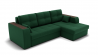 Диван Сенатор-3 НПБ угол левый/правый (ЗР) Цвет фасада: Зеленый; Тип: Левый/правый; Материал фасада: Металл/Велюр_891134