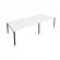 Переговорный стол (2 столешницы) Metal System Б.ПРГ-2.4 Белый/Антрацит_243413