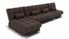 Диван Фиеста-3 угол левый/правый (ЗР) Цвет фасада: Коричневый; Тип: Левый/правый; Материал фасада: Металл/Велюр_891177