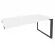 Стол-приставка на О-образном м/к к опорным элементам ONIX O.MO-SPR-4.8 Белый Бриллиант/Антрацит_242265