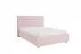 Кровать 1.2 Альба КМ1.2-16 нежно-розовый (велюр)_282010