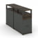 Тумба двухсторонняя опорная приставная с ящиком, распашным фасадом и надставкой CONCEPT CN.DTGO-006 B/W Дуб Мали Антрацит_1024380