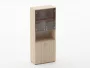 Шкаф высокий со стеклом и нишей Glassy 6.19.141 Дуб молочный_66545
