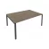 Переговорный стол (1 столешница) Metal SystemБ.ПРГ-1.5 Вяз/Антрацит_243297
