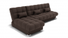 Диван Фиеста-2 угол левый/правый (ЗР) Цвет фасада: Коричневый; Тип: Левый/правый; Материал фасада: Металл/Велюр_891168