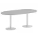 Стол овальный HOME OFFICE VR.SP-5-180.1 Серый/Белый металл_230308
