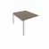 Проходной наборный элемент переговорного стола Metal System Б.ППРГ-1 Вяз/Серый_243746