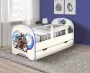 Кровать детская с фотопечатью с 1 ящиком 800*1600 Мотоцикл_201837