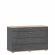 Комод 1200 с 4 ящиками Фиджи ЛД 659.050.000 Дуб Золотой Антрацит_256744