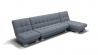 Диван Хьюстон-3 угол левый/правый (ЗР) Цвет фасада: Серый; Тип: Левый/правый; Материал фасада: Металл/Велюр_898521