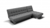 Диван Хьюстон-2 угол левый/правый (ЗР) Цвет фасада: Светло серый; Тип: Левый/правый; Материал фасада: Металл/Велюр_897030