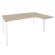 Стол эргономичный правый на П-образном м/к ONIX O.MP-SA-4R Дуб Аттик/Белый_240833