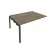 Проходной наборный элемент переговорного стола Metal System Б.ППРГ-4 Вяз/Антрацит_243783